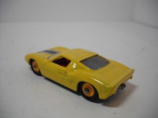 Vintage 1965 Matchbox Lesney 41C FORD GT; WHITE RESTORED TO RARE YELLOW 6. 5