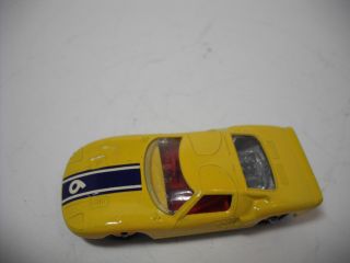 Vintage 1965 Matchbox Lesney 41C FORD GT; WHITE RESTORED TO RARE YELLOW 6. 6