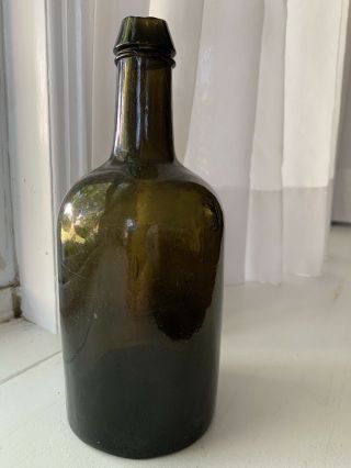 antique clark and white Saratoga mineral water bottle 5