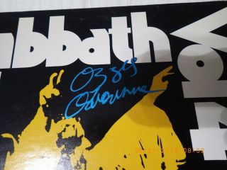 Band Signed,  incl Ozzie 1972 Black Sabbath Vol 4 Vinyl Album With 2