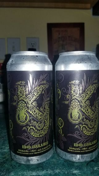 Treehouse Brewing King Jjjuliusss 2 Collectible Cans.  Rare Release 6/12/19