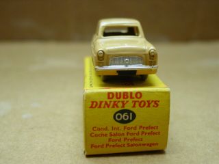 VINTAGE 60 ' S DINKY TOY DUBLO 061 FORD PREFECT 2