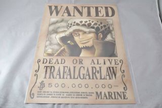 Trafalgar Law ONE PIECE Wanted Poster Official Mugiwara Store Second edition 2