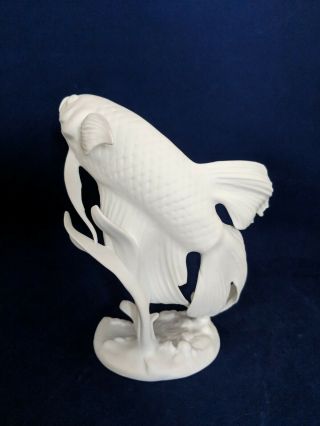 RARE KAISER W Germany Porcelain Bisque Koi Fish Figurine 404 2