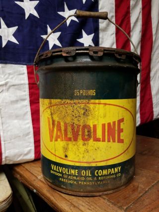 Valvoline Oil Company 35lb Grease Bucket