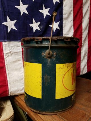 Valvoline Oil Company 35lb Grease Bucket 4