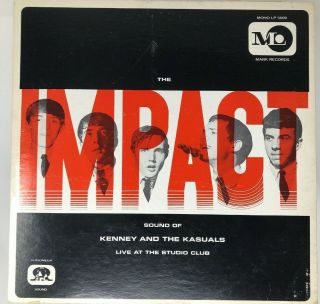 Kenny And The Kasuals Impact Vinyl Record Kenney Live At The Studio Mark Mono