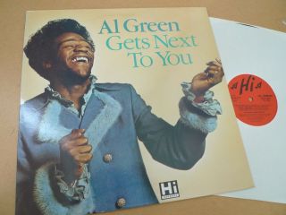 Al Green Gets Next To You Lp Hi Records Hi Uk Lp 403 Vg,  /ex,