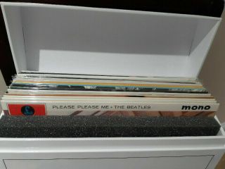 The Beatles in Mono Vinyl Box Set - box open but LPs and unplayed 3