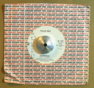 Funk Soul 45 - Willie West - Fairchild /i Sleep With The Blues Promo Vg,  Hear