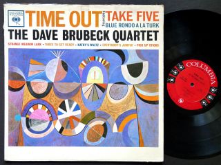 Dave Brubeck Quartet Time Out Lp Columbia Cs 8192 Us 1959 6 - Eye Dg St Take Five