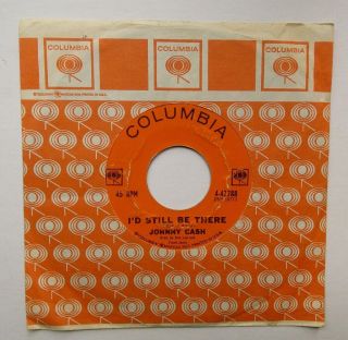 JOHNNY CASH PRESSING RING OF FIRE COLUMBIA 45RPM 4 - 42788 FACTORY SLEEVE 2