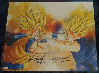 Sean Schemmel Chris Sabat Signed Autographed 16x20 Photo Dragon Ball Z