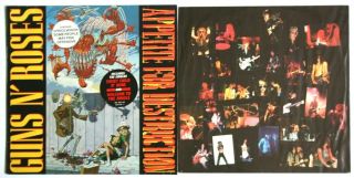 Ex/ex Guns N Roses Appetite For Destruction 1987 Vinyl Lp Banned Sleeve