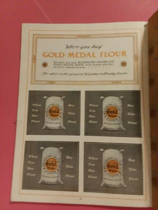 Antique (1910) Gold Medal Flour Cook Book,  Washburn - Crosby Co.  Illustrated 5