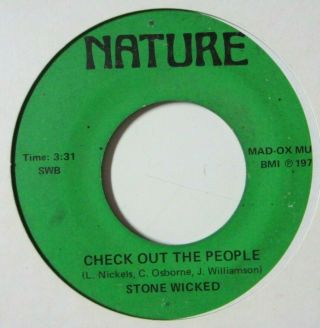Funk Sweet Soul 45 Stone Wicked Check Out The People Nature Listen