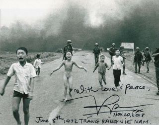 Kim Phuc Authentic Autographed Rare Vietnam War 