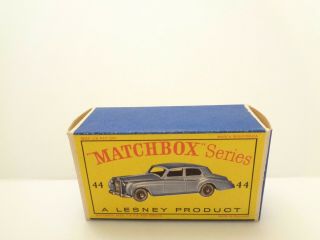 orig.  box - 1958 MOKO Lesney Matchbox No.  44 ' ROLLS - ROYCE SILVER CLOUD ' - - see photos 2