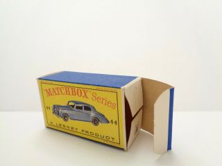 orig.  box - 1958 MOKO Lesney Matchbox No.  44 ' ROLLS - ROYCE SILVER CLOUD ' - - see photos 5