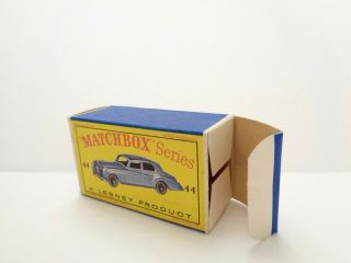 orig.  box - 1958 MOKO Lesney Matchbox No.  44 ' ROLLS - ROYCE SILVER CLOUD ' - - see photos 7