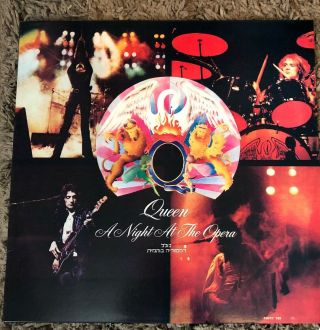 Queen A Night At The Opera Lp Rare Issue With Unique Cover - Red Vinyl