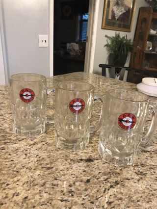 3 A&w Root Beer Mugs With Old Arrow Logo