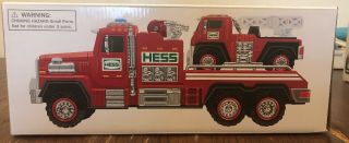2015 Hess Fire Truck And Ladder Rescue Toy Sirens Led Lights