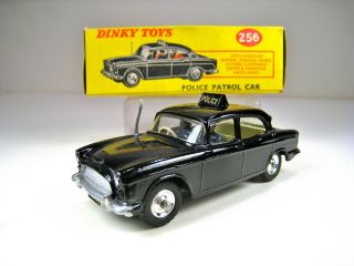 Dinky Toys 256 Humber Hawk Police Car With Factory Box