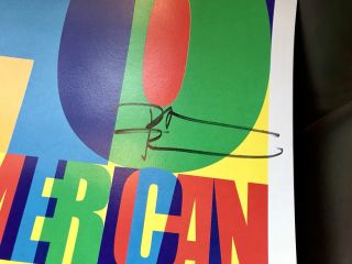 THE WHO 2016 TOUR POSTER LITHOGRAPH SIGNED / AUTOGRAPHED BY BAND / POSTER ARTIST 3