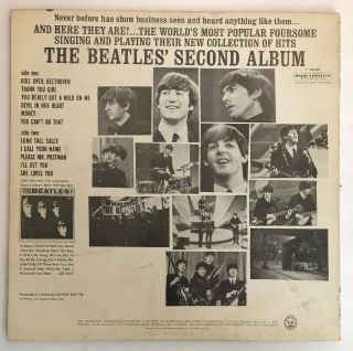 The Beatles Second Album - 1964 US Mono 1st Press T - 2080 VG,  Ultrasonic 3
