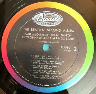 The Beatles Second Album - 1964 US Mono 1st Press T - 2080 VG,  Ultrasonic 5