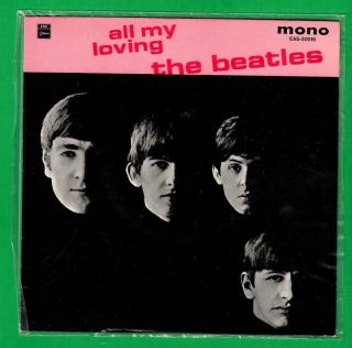 The Beatles Japan Ep Odeon Eas - 30016 All My Loving Red Vinyl