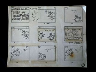 Groovie Goolies 1970 Animation Production 9 Hand Drawn Pages And 9 Final Pages