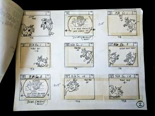 Groovie Goolies 1970 Animation Production 9 Hand Drawn Pages and 9 Final Pages 2