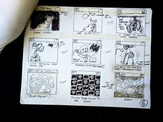 Groovie Goolies 1970 Animation Production 9 Hand Drawn Pages and 9 Final Pages 6