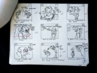 Groovie Goolies 1970 Animation Production 9 Hand Drawn Pages and 9 Final Pages 7