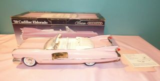 1959 Pink Cadillac Eldorado Convertible Empty Ceramic Jim Beam Decanter