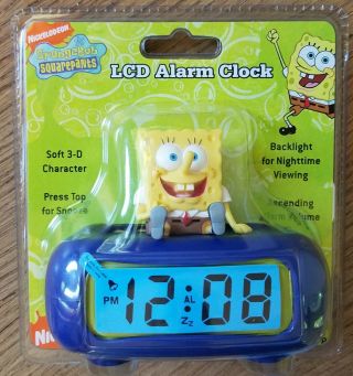 Spongebob Squarepants Lcd Alarm Clock