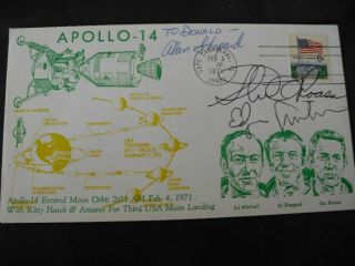 Apollo 14 Moonlandingcover Orig.  Signed Crew,  Space
