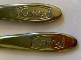 15 Pc Vintage Coke Coca Cola Silverware 4 Fork,  4 Knife,  4 Lg & 3 Sm Spoon.  Rare