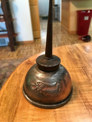 Old Vintage Antique Ford Oil Can Thumb Oiler,  Model T
