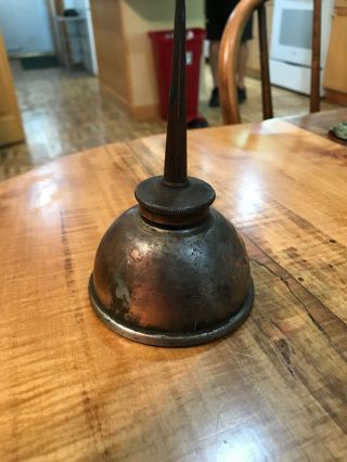 OLD VINTAGE ANTIQUE FORD OIL CAN THUMB OILER,  MODEL T 6