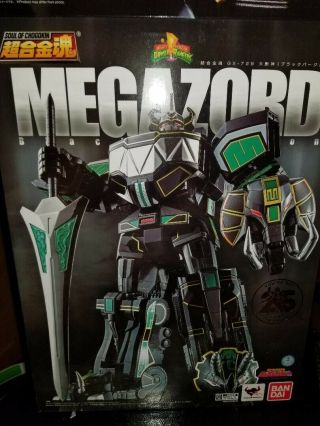 Soul Of Chogokin Gx - 72b Megazord (black Version) Sdcc 2018 Exclusive