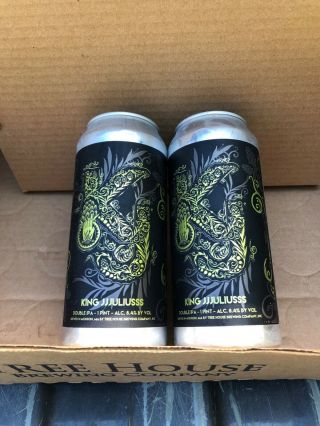 Tree House Brewing King Juliusss Double Ipa (2) Collectible Cans - Very Rare -