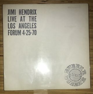 Jimi Hendrix Live At La Forum 4 - 25 - 70 Rare Us Vintage Tmq Tmoq Rubber Dubber 2lp