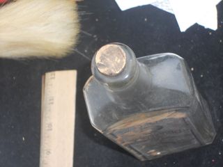 Vintage 1890 WATKINS LINIMENT w/ OPIUM Medicine Bottle For MAN or BEAST 6