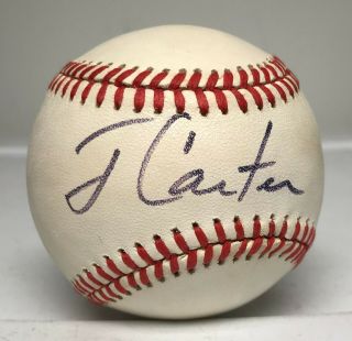 President Jimmy Carter Signed Baseball Autographed Auto Psa/dna