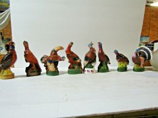 Wild Turkey Complete Set 1 - 8 Of The First Series Miniature Decanters