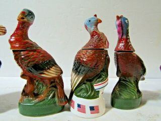 Wild Turkey Complete Set 1 - 8 Of The First Series Miniature Decanters 2