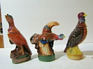 Wild Turkey Complete Set 1 - 8 Of The First Series Miniature Decanters 3